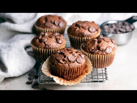 Chocolate Zucchini Muffins, gluten-free, grain-free, paleo - Real Food Healthy Body