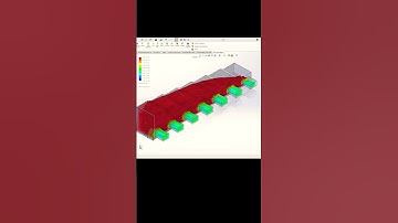 Duct air flow simulation #solidworks #3d #autocad #simulation