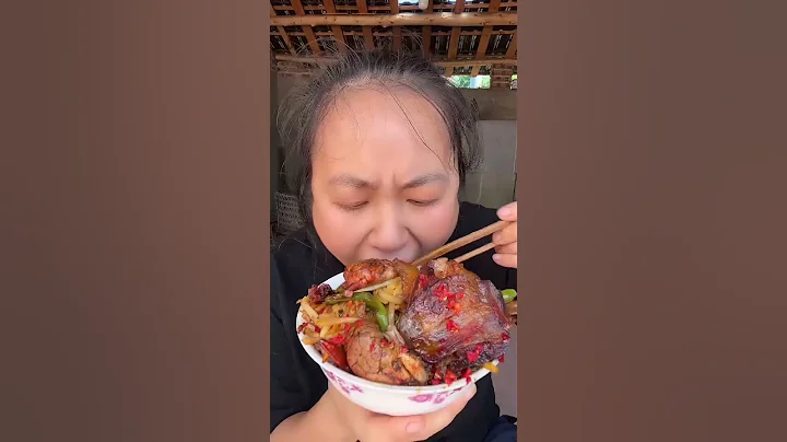 먹방, ASMR Mukbang| Bran, pork, ginger eating, 밀기울, 돼지고기, 생강을 먹다| DAMIAN 먹방 #911