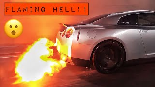 The LOUDEST Nissan GTR EVER!!?? **MONSTER FLAMES**