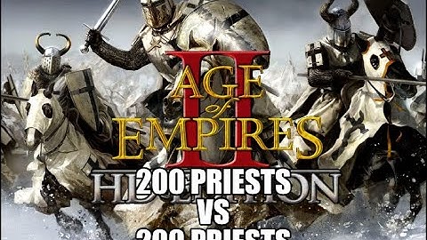 AoE II  Definitive Edition: 200 PRIESTS vs 200 PRIESTS