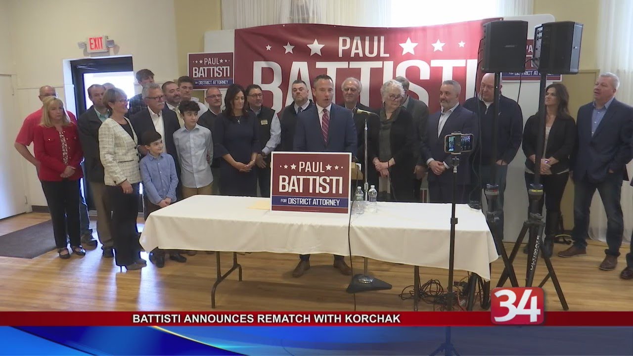 Paul Battisti announces rematch with Mike Korchak for county D.A. job