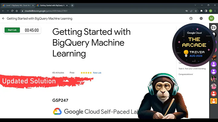 Getting Started with BigQuery Machine Learning | GSP247 | [NEW] | Solving queries with BigQuery ML