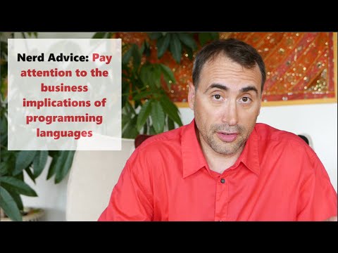 Business implications of a programming language or framework