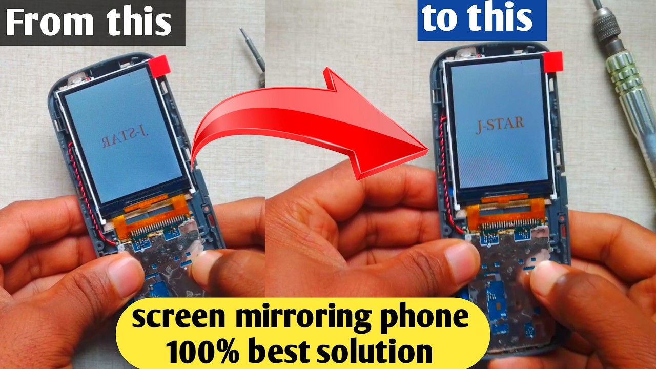 How to fix screen mirroring and white screen keypad phone || Screen የሚገለብጡ ስልኮችን በቀላሉ ማስተካከል 
