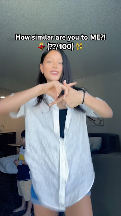 How SIMILAR are you to me?! 😛👯‍♀️👀 #shorts #fyp #youtubeshorts #dance #fun
