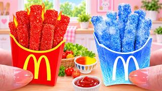 Fast Food Recipes 🌈  McDonald's French Fries With Tomato Sauce in Mira Kitchen