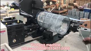 Expanded metal diamond mesh filter spiral tube making machine for air filter car filter production