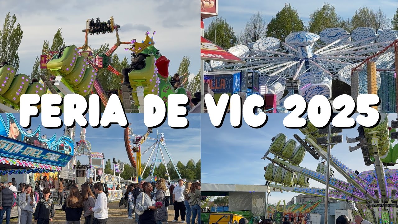 Recorrido por la FERIA DE ATRACCIONES de VIC 2025 🎠