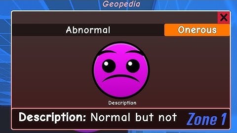 How to get ABNORMAL in FIND THE GEOMETRY DASH Difficulties Roblox Zone 1