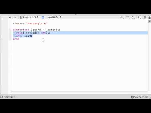 Objective C Programming Tutorial - 33 - Making steve the Square