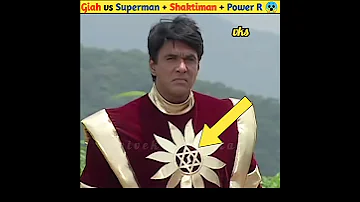 Giah vs Superman + Shaktiman + P Rangers 😱#shorts #avengers #ironman #viveksrivastav