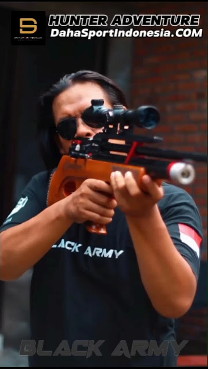 TES AKURASI SENAPAN ANGIN PCP BULLPUP TACTICAL KALIBER 4,5MM #blackarmy