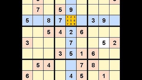 How to Solve Washington Times Sudoku Difficult January 27, 2021