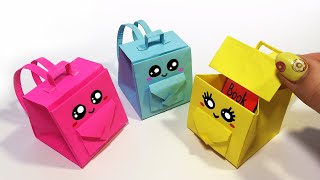 Оригами РЮКЗАЧОК из 1-го листа Бумаги Поделки из бумаги I Easy Origami Paper School Bag