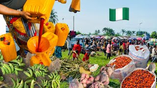 Biggest African Rural Village Market Day In Delta,🇳🇬 Prices of Food stuffs