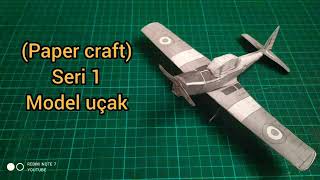 Maket uçak (Papercraft) seri 1