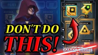 TOP 10 CHARACTERS YOU ARE MODDING WRONG!!! | Star Wars Galaxy of Heroes