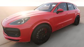 Porsche Cayenne GTS vs Tire Wall Crash Test BeamNG screenshot 5