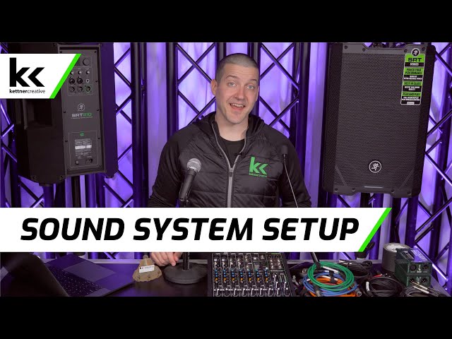 How To Setup A Sound System (Mackie ProFX & SRT) class=