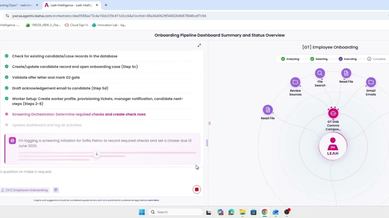 Leah Employee Onboarding Orchestration