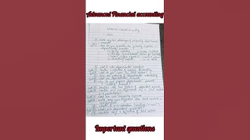 Advanced Financial Accounting|Important questions 2 and 8 marks|SEP syllabus|2nd Sem Bcom #bcom #sep