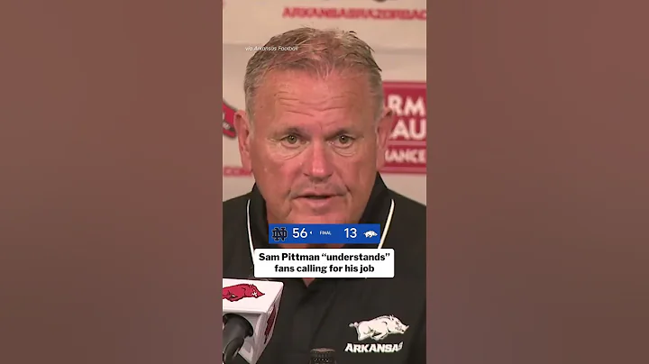 Arkansas HC Sam Pittman after Notre Dame loss 🗣️