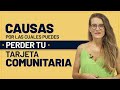 ❌👉🏼Causas por las cuales puedes perder tu Tarjeta Comunitaria 💕