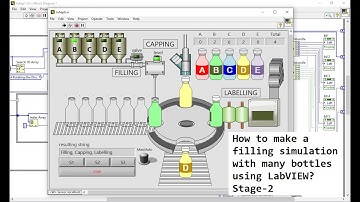 How to make a filling simulation with many bottles? (Stage-2)