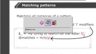 VTC Player   Perl Fundamentals, Matching globally