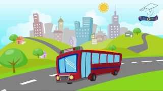 Video thumbnail of "The Wheels on the Bus. TinyGrads. Perfect for homeschool families"