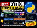 Day 2 | Learn Arithmetic, Logical & Relational Operators in Python |