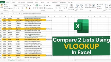 Compare Two Lists using The VLOOKUP Formula in Excel l VLOOKUP Excel l Learn Accounting Pro Studio