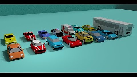 Unity Low Poly Cars - Vehicles Pack
