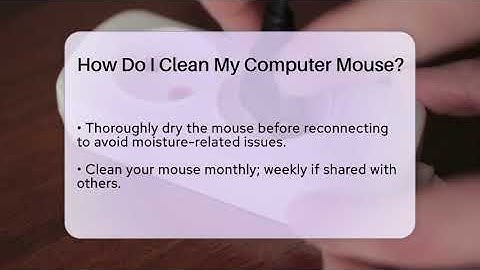 How Do I Clean My Computer Mouse? - Video Gamers Vault