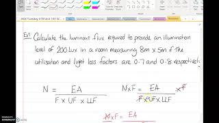 Lumen Method Lighting Calculation Example