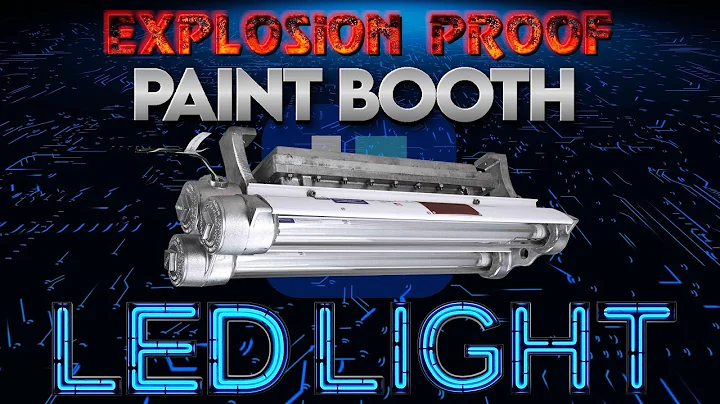 Dimmable Explosion Proof LED Paint Spray Booth Light - 2' (2) Lamp - C1&2D1 - T6 - 3500 Lumens