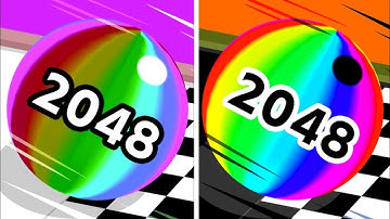 Ball Run 2048 Infinix 🏀 vs Reverse ball Colour Run walkthrough , iOS Android New Update part : 1604