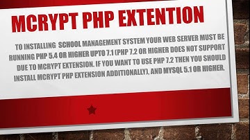 How to fix Mycrypt PHP Extention required