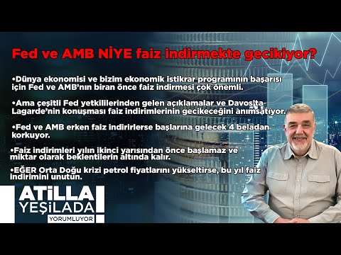 Fed ve AMB NİYE faiz indirmekte gecikiyor?