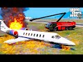 GTA 5 Firefighter Mod Aircraft Rescue Firefighting Truck Responding To A Plane Crash