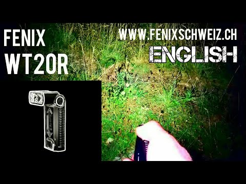 FENIX WT20R multifunctional LED flashlight with a magnetic tail and an adjustable head