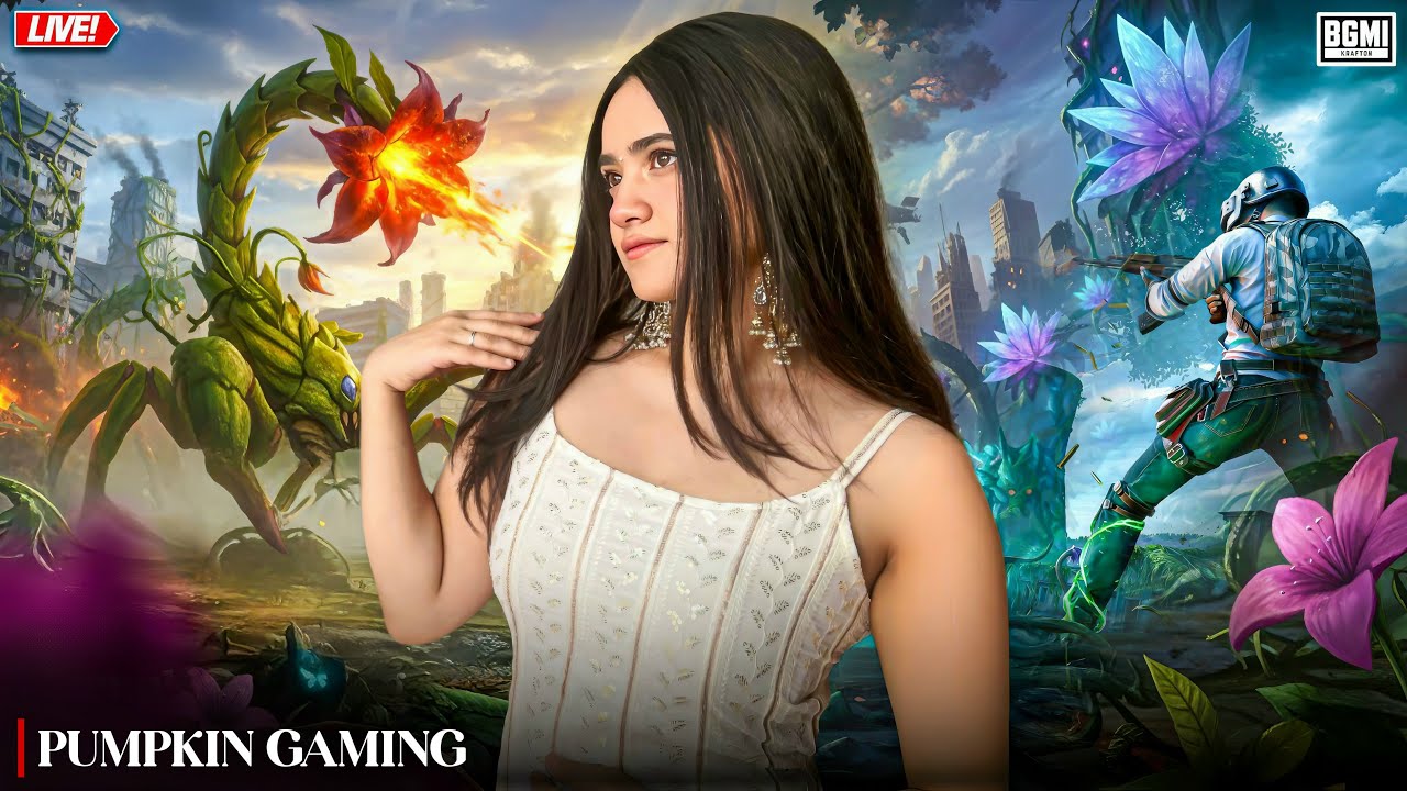 Bgmi live with members only teamcode - Pumpkin is LIVE 