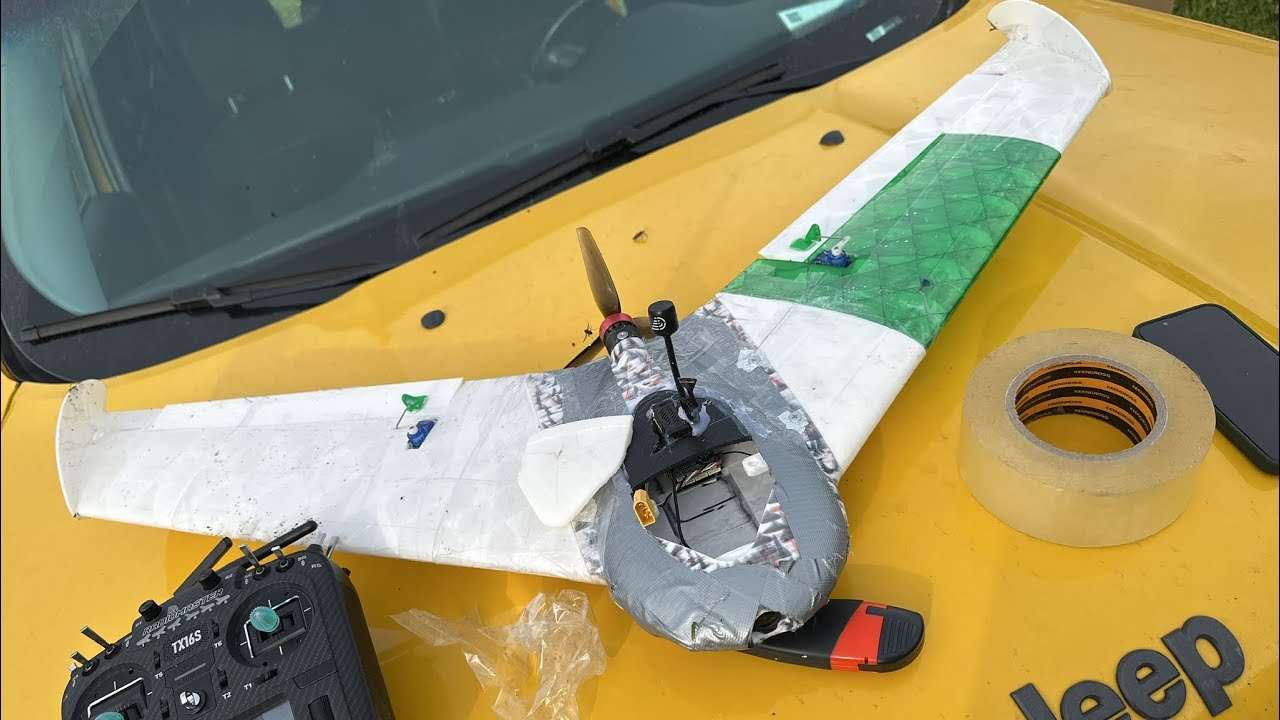 3D Printed SpecWing Maiden 1kg Aux, 7inch prop 2400kv 4s1p molicel. 180km/h  Bulachauri Mountains