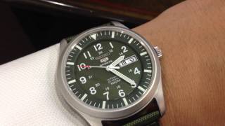 Seiko 5 Military Automatic Sports SNZG09 SNZG09K1 SNZG09K Men's Watch -  Citywatches.ae