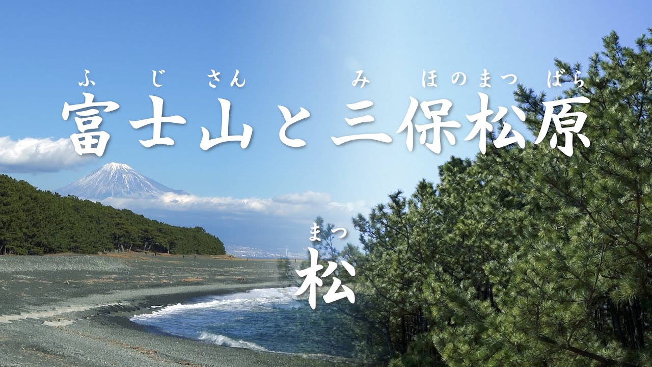富士山と三保松原（1/6）オープニング〜松