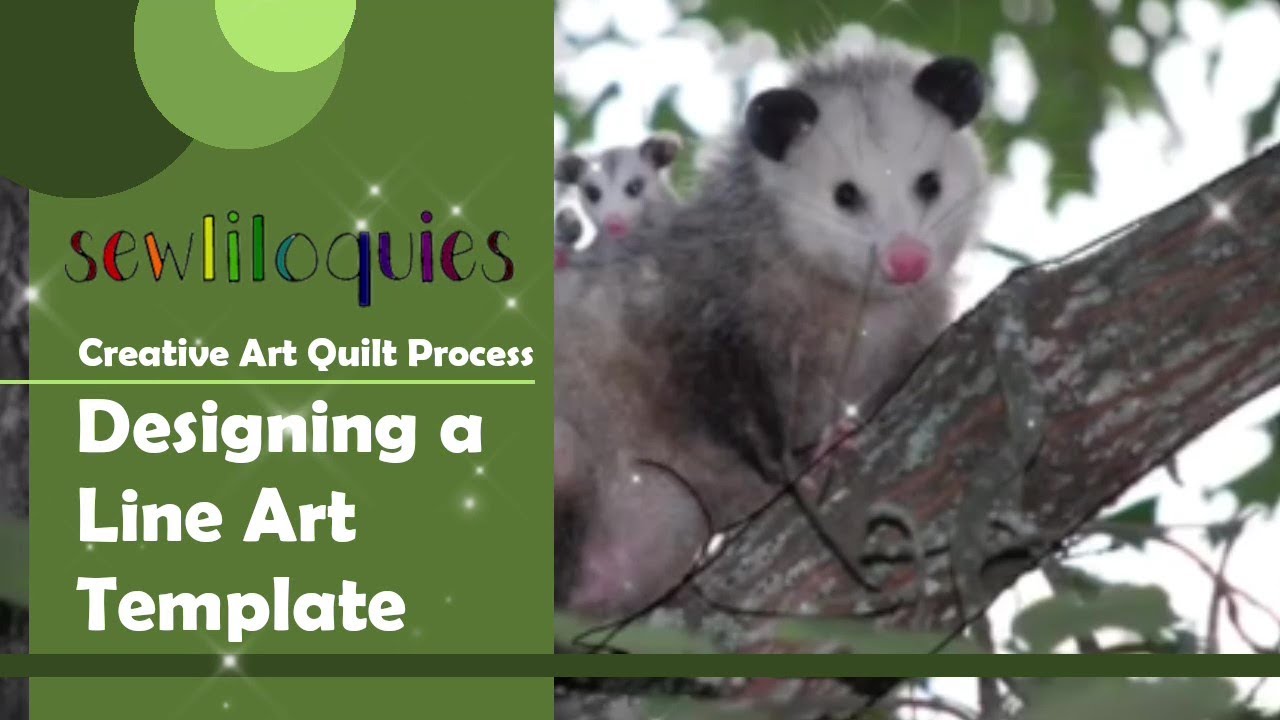 Designing a Line Art Template ~ Creative Art Quilt Process ep 1