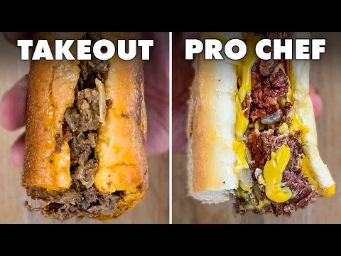 Perfect Cheesesteak: Takeout vs Pro Chef | Taking on Takeout | Bon Appétit
