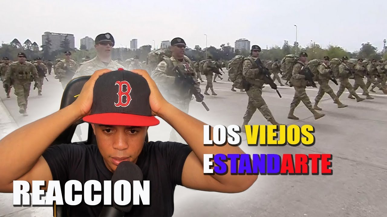 DOMINICANO REACCION A HIMNO EJERCITO DE CHILE - LOS VIEJOS ESTANDARTES -💂‍♀️👮‍♂️