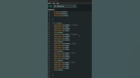 Arduino Code -- DC MOTOR #arduinoprogramming #arduinosoftware #arduinocode #code #arduino